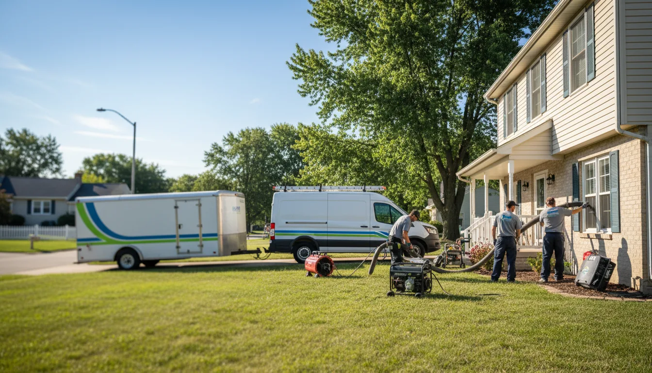 Flooded Basement Restoration And Cleanup With Repair in Romeoville, IL near me